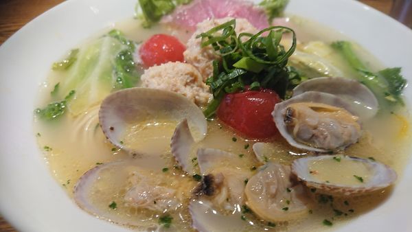 「ボンゴレたんめん（限定、９００円）」@中華そば 二階堂の写真