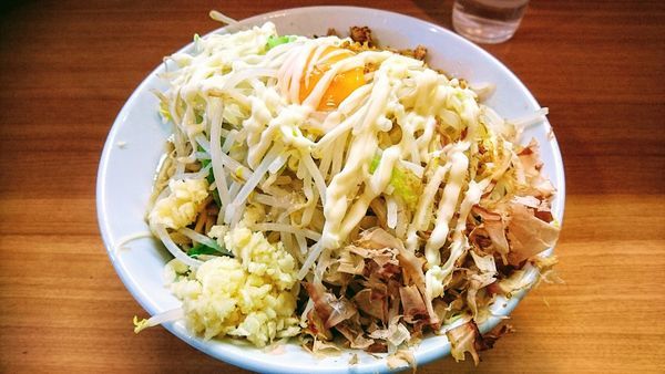 「【限定】エビまぜそば(ニンニク･マヨネーズ)」@豚星。の写真