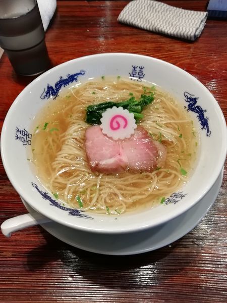 「山椒そば+肉ワンタン2ヶ」@中華蕎麦にし乃の写真