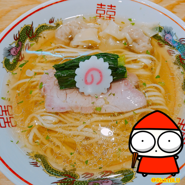 「山椒ラーメン ワンタン２個入り」@キング製麺の写真