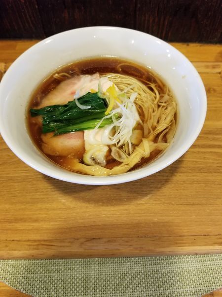 「中華そば　麺大盛」@中華蕎麦 はざまの写真