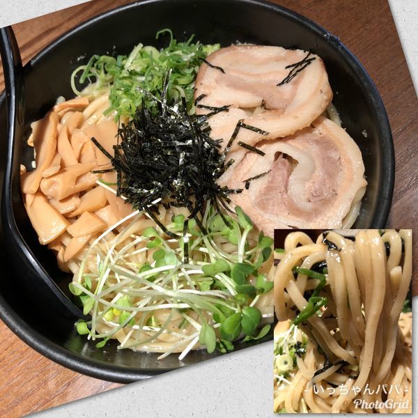 「塩油そば 630円 ライス200円」@伝説のすた丼屋 明大前店の写真