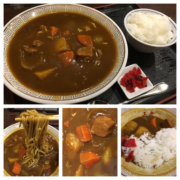 「カレーラーメンセット 980円」@大衆食堂 正広の写真