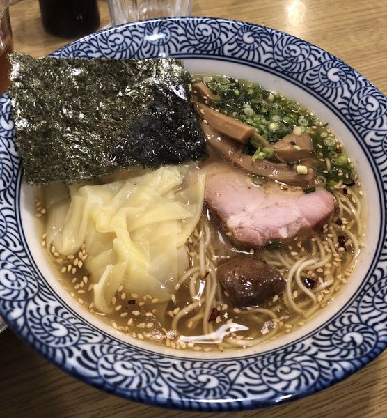 「山塩小僧ワンタンメン（ちび）」@らーめん森や。の写真