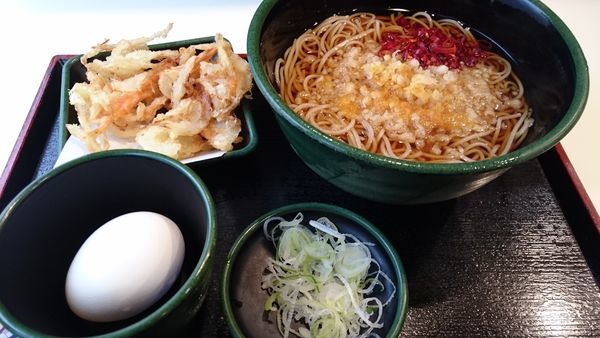 「朝そば 玉子 温泉玉子」@ゆで太郎 関内羽衣町店の写真