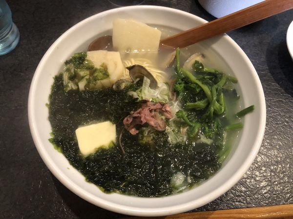 「桜香るあさりラーメン」@秋田ラーメン はまの写真