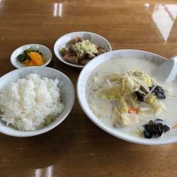 大源ラーメン＋Bセット（半モツ＋ライス）