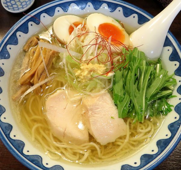 「黄金の鶏塩（期間限定）＋味玉（850円）」@GANCON NOODLEの写真