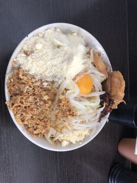 「ラーメン小 汁なし」@ラーメン二郎 川越店の写真