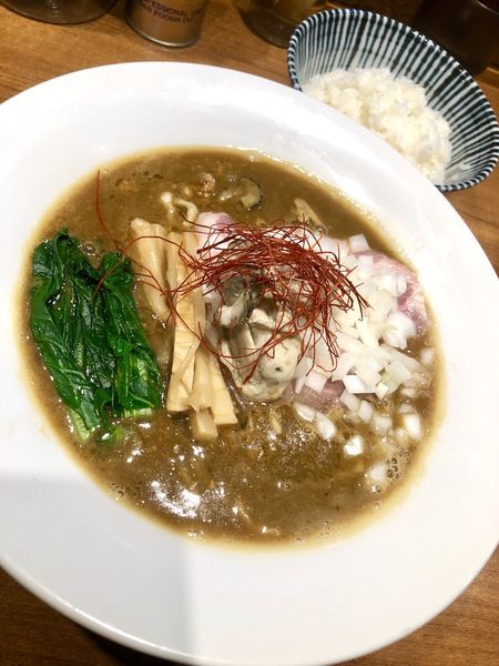 「【限定③】オイスターカレーヌードル ￥880＋ライス￥100」@寿製麺よしかわ 川越店の写真