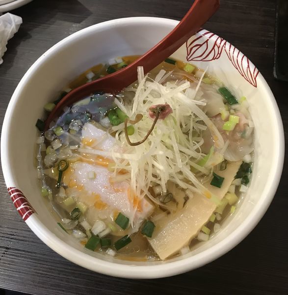 「限定 春のえびわんたん鶏そば」@麺処 あす花の写真