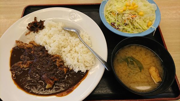 「（１１～１７時限定）ビーフカレー　５００円」@松屋 京成立石店の写真