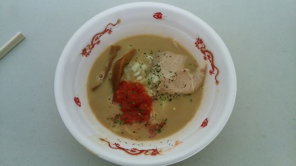 「特級鶏蕎麦龍介 濃厚毛蟹蕎麦」@中華蕎麦とみ田 冨田治PRESENTS 最強ラーメン祭2019 in 小山の写真