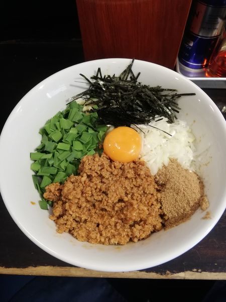 「台湾まぜそば850円」@自家製麺ほうきぼし 神田店の写真
