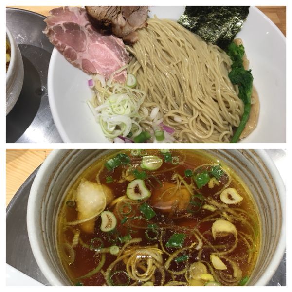 「炭火焼鶏の昆布水つけ麺」@和風ピンポン竹末の写真