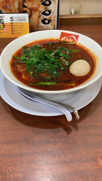 「タイワンラーメン 煮玉子」@ラーメンばんだいの写真