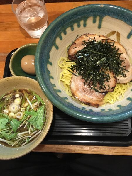 「チャーシューつけそば 大盛 味玉」@支那そば やまいちの写真