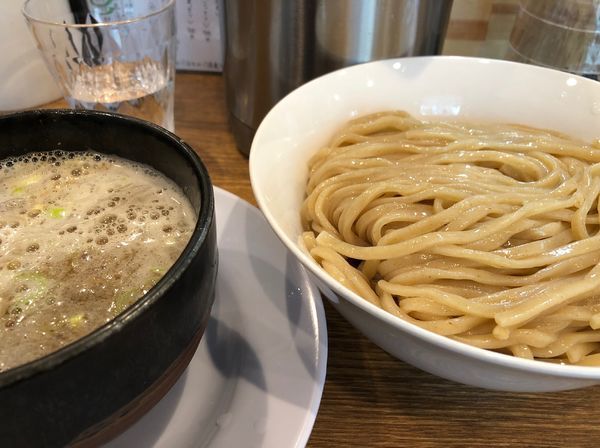 「鶏白湯塩つけ麺」@中華そば 桐麺 総本店の写真