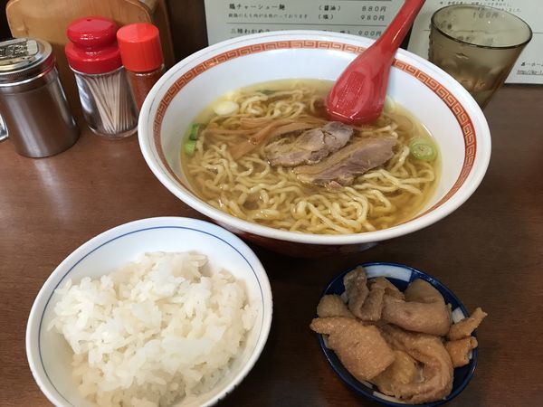 「中華そばBセット」@中華そば 嘉一の写真