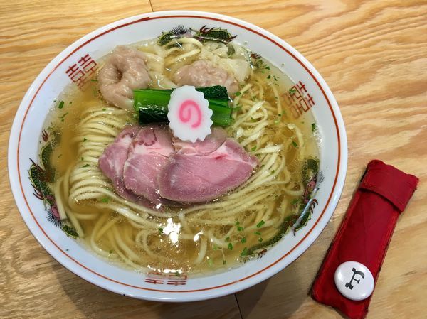 「山椒ラーメン 肉ワンタン2個入り」@キング製麺の写真