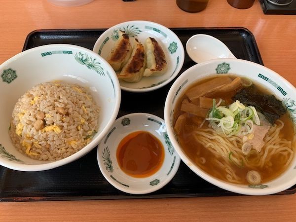 「ラ・餃・チャーセット 570円」@日高屋 小手指北口店の写真