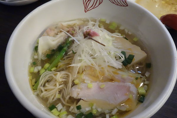 「【限定】春のえびわんたん鶏そば」@麺処 あす花の写真