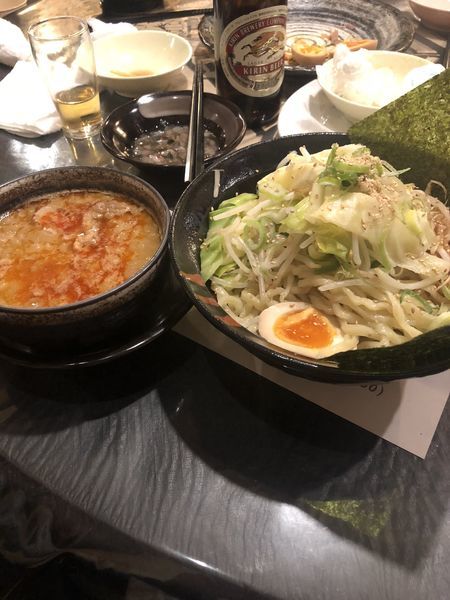 「坦々つけ麺  家系バージョン」@三代目らーめん梅丸の写真