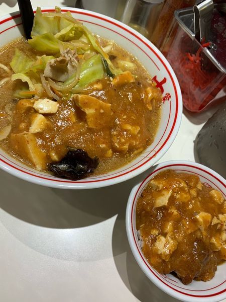 「蒙古タンメン800円、プチマーボー丼120円」@蒙古タンメン中本 横浜店の写真