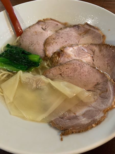 「塩らーめん790円＋チャーシュー400円、麺200ｇ」@一酵やの写真