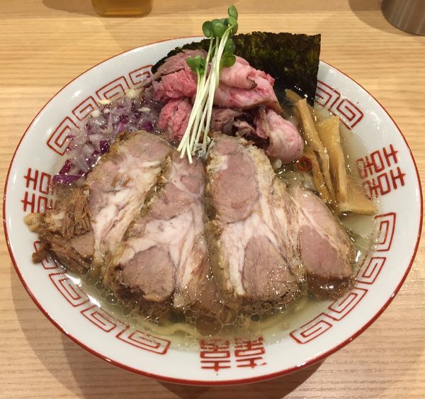 「牛香る生姜そば肉増し(塩)」@Handicraft Worksの写真