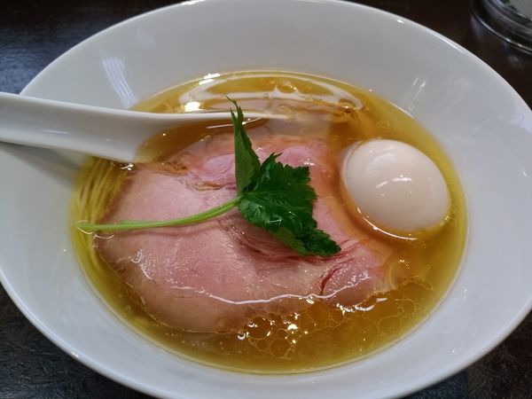 「味玉塩蕎麦930円」@神保町黒須の写真
