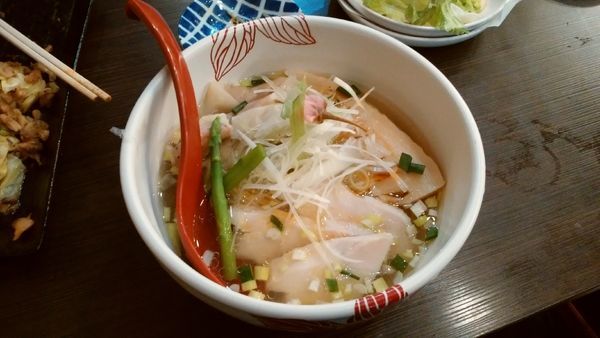 「【居酒屋営業3月限定】春のえびわんたん鶏そば」@麺処 あす花の写真