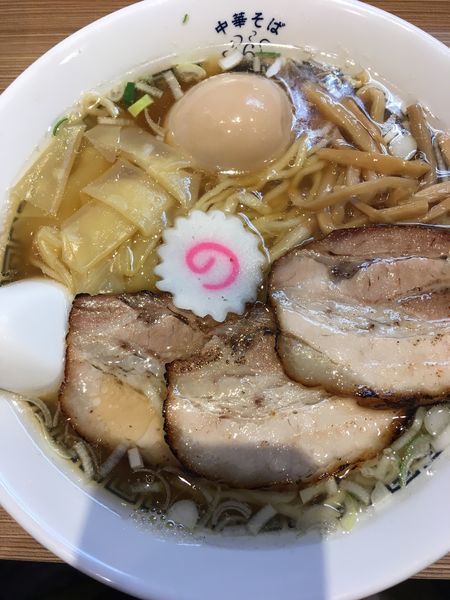 「特製中華そば(白)＋和え玉」@中華そば 六感堂の写真