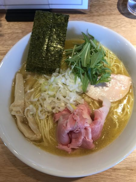 「鶏白湯らーめん塩+大盛（¥780+¥100）」@麺屋 れんしんの写真