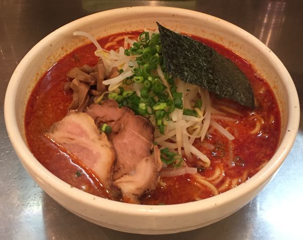 「辛味噌らーめん中盛650円」@柳麺 はな火屋の写真