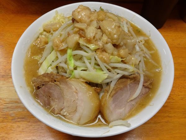 「小ラーメン（750円）ニンニクアブラ」@ラーメン二郎 立川店の写真
