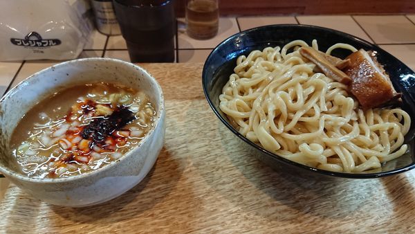 「濃厚辛つけ麺大盛」@つけめん らーめん ブータンの写真
