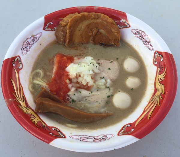 「特級鶏蕎麦龍介【濃厚‘‘毛蟹”蕎麦】＋α」@中華蕎麦とみ田 冨田治PRESENTS 最強ラーメン祭2019 in 小山の写真