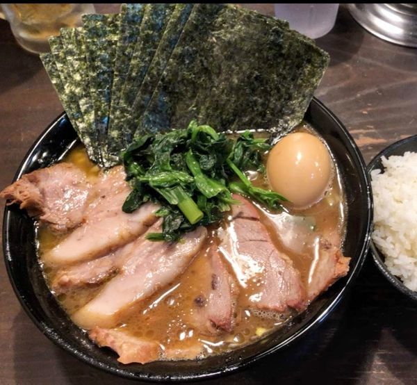 「チャーシューメン､海苔､味玉」@家系ラーメン クックらの写真