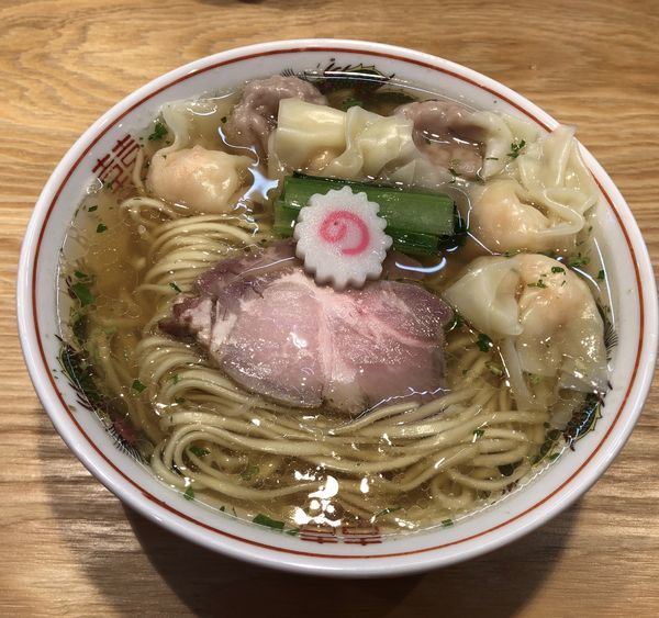 「山椒ラーメン（肉2個海老2個）＋海老ﾜﾝﾀﾝ2個」@キング製麺の写真