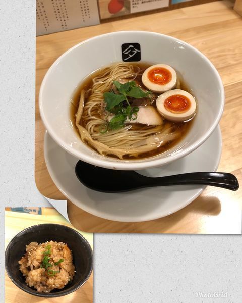 「味玉鶏の中華そば¥850&中華鶏おこわ小¥100」@中華そば 髙野の写真