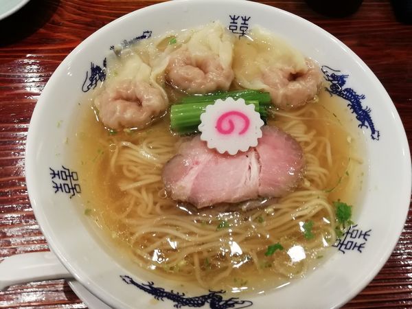 「山椒そば+肉ワンタン三個」@中華蕎麦にし乃の写真