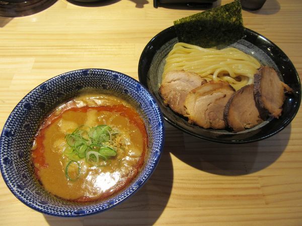 「限定　担々つけそばＶｅｒ２（８５０円）＋チャーシュー１００円」@麺屋 必道の写真