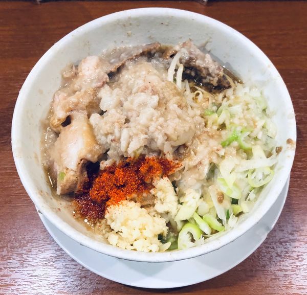 「ラーメン（少な目他￥700）＋ネギ（￥100）」@麺や 希 御徒町店の写真
