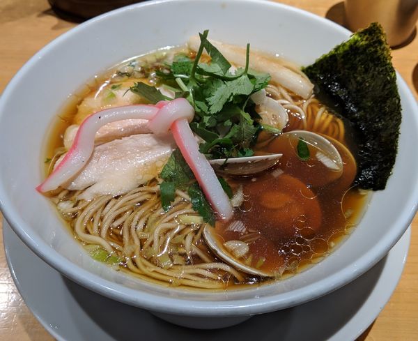 「蛤SOBA　980円」@Ginza Noodles むぎとオリーブの写真