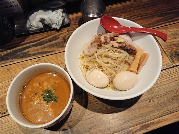 「特製味噌つけ麺＋味玉」@麺屋 翔 西新宿本店の写真
