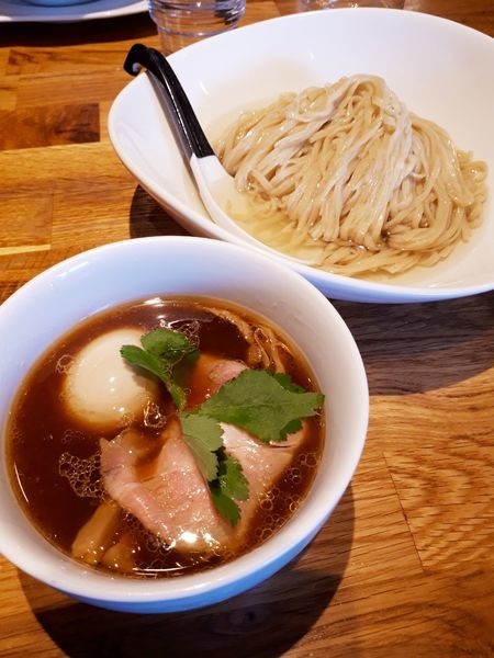 「(限定)鶏と水の鰹昆布水つけ麺900円+ラ～パス味玉」@麺.SUZUKiの写真