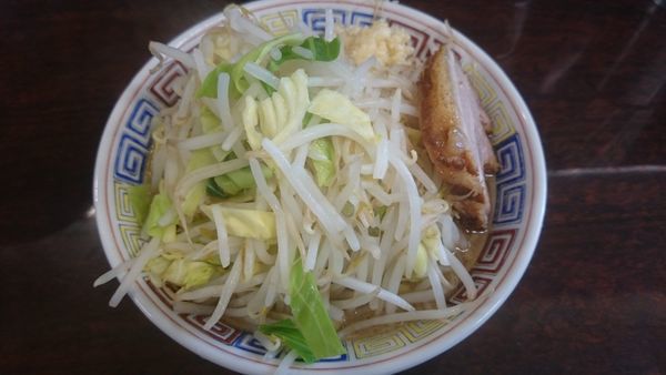 「ミニラーメン(野菜ニンニク)」@ラーメン二郎 めじろ台店の写真