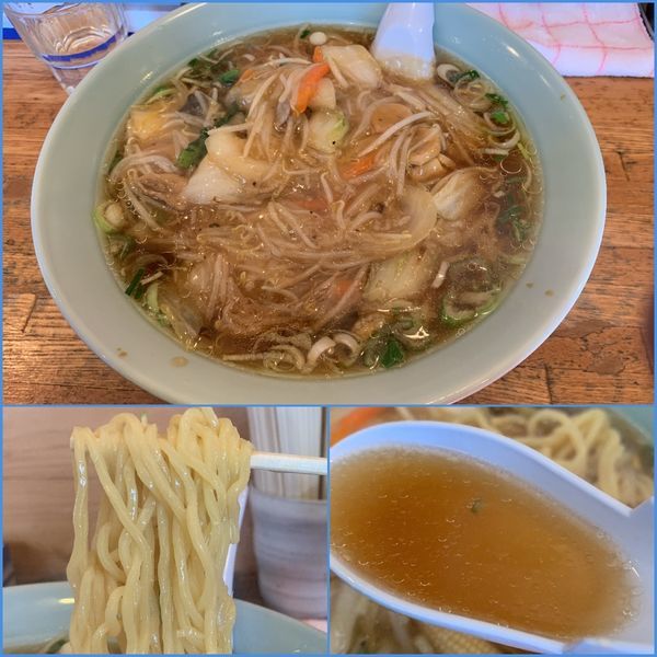 「サンマーメン（太麺・麺大盛り）¥680」@ラーメン処 よなかそばの写真