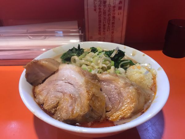 「らーめん豚一切れ＋豚券＋ほうれん草」@ちばからの写真